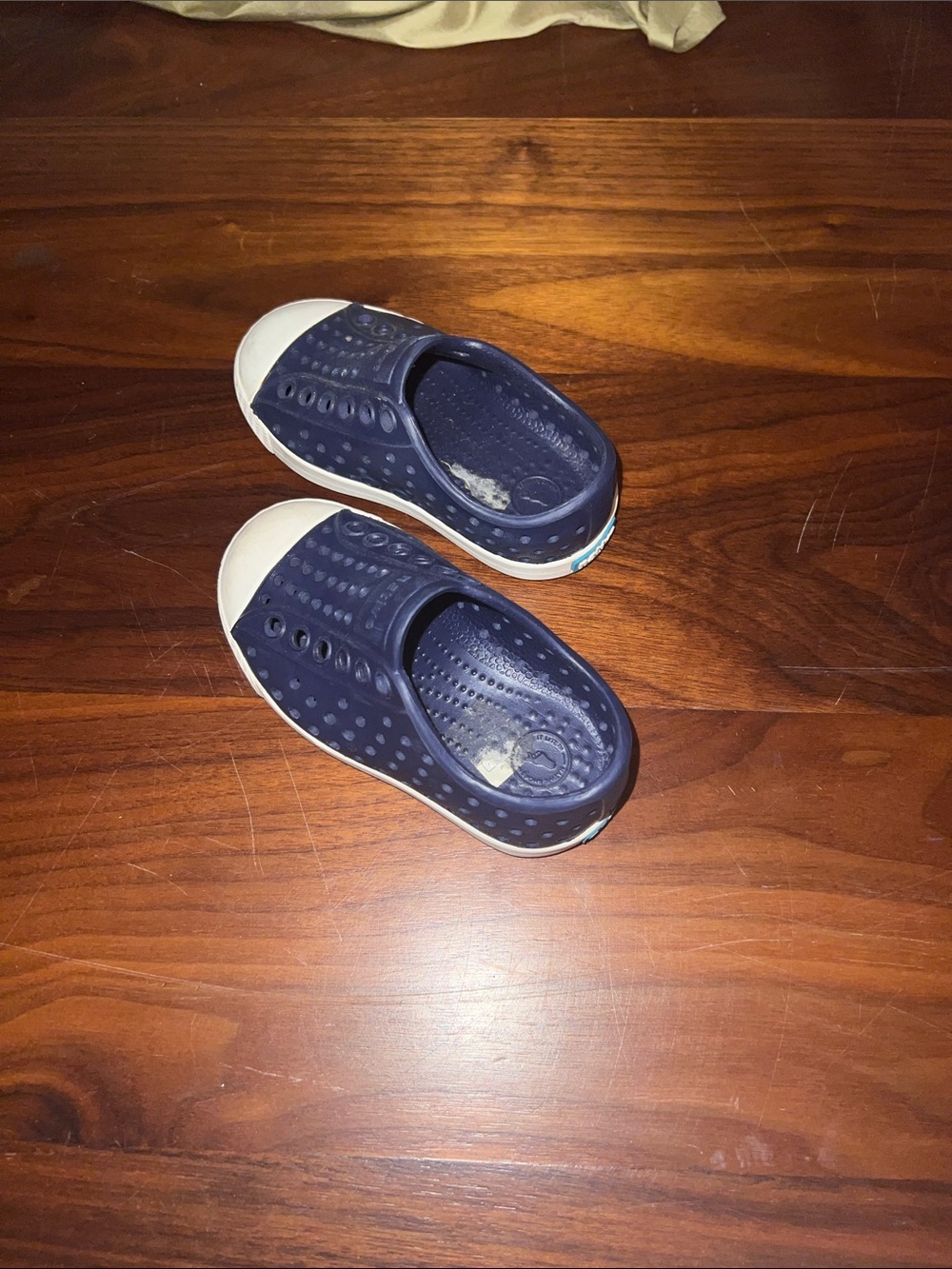 Native Navy and White Slip-On Water Shoes